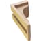 Ekena Millwork 4"W x 4"D x 8"H Wide Warren Rough Cedar Woodgrain TimberThane Corbel, Primed Tan CORUR04X04X08WARRCPR - alternate 3